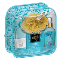 Maja Aqua Turquoise Gift Set Bag 30ml Roll on Deodorant 25gm Luxury Soap 60ml Body Mist Spray