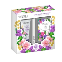 Yardley April Violets Collection Hand Cream Nail File Notebook Gift Pack Set