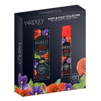 Yardley Poppy & Violet Collection EDT & Body Spray Gift Pack Duo Set