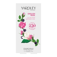 Yardley English Rose Luxury Soap Boxed 100g x 3