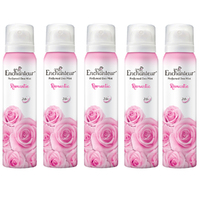 Enchanteur Romantic Body Spray Perfumed Deo Mist 150ml x 5 Value Pack