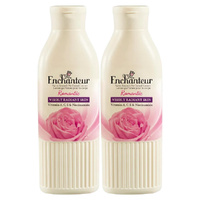Enchanteur Romantic Body Lotion 200ml Moisturiser with Aloe and Olive x 2
