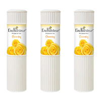 Enchanteur Charming Perfumed Talc 50g x3 Pack Silky Soft Floral Body Powder