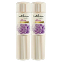 Enchanteur Alluring Talc 50g x 2 Rose Iris Vanilla Silky Soft Skin Powder