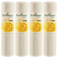 Enchanteur Charming Talc 200g x 4 Silky Floral Body Powder for Women