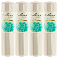 Enchanteur Gorgeous Perfumed Talc 50g x 4 Soft Floral Body Powder for Women