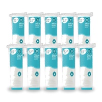 Beauty & Me Pure Cotton Makeup Rounds 80 Pack Soft Strong Absorbent Pads Bundle of 10