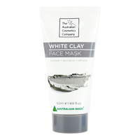 The Australian Cosmetic Company Face Mask White Clay 50ml Beauty Facial Care