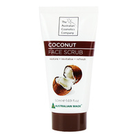 The Australian Cosmetic Company Face Scrub Coconut 50ml Beauty Facial Care