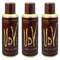 Ulric De Varens UDV Star Deodorant Spray for Men 200ml 3 Packs Long Lasting