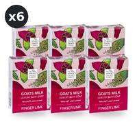 The Australian Cosmetics Company Goats Milk Bath Soap Finger Lime 100g Boxed Pack of 6