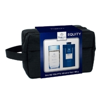 Yardley Equity Eau De Toilette & Talc Mens Wetpack Travel Toiletry Bag