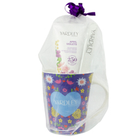 Yardley Mug Gift Set Drinkware April Violets Hand Cream Nail File