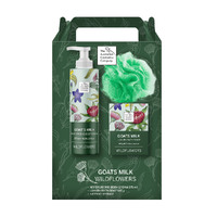 The Australian Cosmetics Company Wildflowers Body Cream Soap Sponge Gift Set