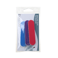 Basicare Mini Nail Files Pack of 3 Perfect For Travel