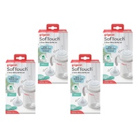 Pigeon SofTouch 2-Step Straw Bottle Set 6+ Months 240mL Pack of 4