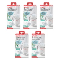Pigeon SofTouch 2-Step Straw Bottle Set 6+ Months 240mL Pack of 5