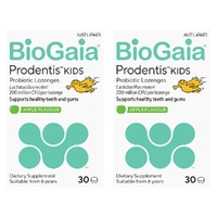 BioGaia Prodentis Probiotic Lozenges Apple Flavour 30 Pack Bundle of 2