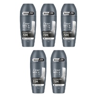 Dove Men Deodorant Advanced 72HR Invisible Dry Roll-On 50mL Pack of 5