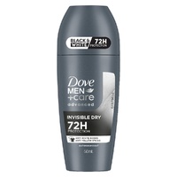 Dove Men Deodorant Advanced 72HR Invisible Dry Roll-On 50mL
