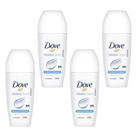 Dove Antiperspirant 48HR Classic Fresh Roll-On 50mL Pack of 4