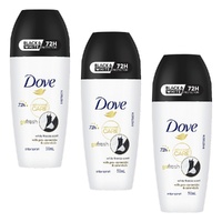 Dove Advanced Care Antiperspirant 72HR Protection Invisible Dry Pack of 3
