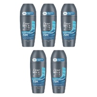 Dove Men Deodorant Advanced 72HR Roll-On Clean Comfort 50mL Pack of 5