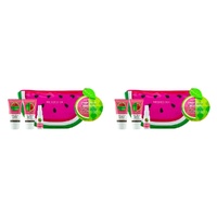 BrightLife Watermelon Wonderland Wash Bag 4 Piece Set Pack of 2