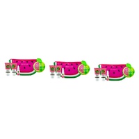 BrightLife Watermelon Wonderland Wash Bag 4 Piece Set Pack of 3