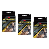 Futuro Performance Comfort Elbow Support Adjustable Pack of 3