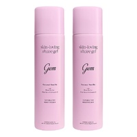 Gem Skin-Loving Shave Gel Coconut Vanilla 195g Pack of 2
