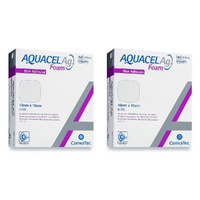 Aquacel Ag Foam Dressing Non-Adhesive 10cm x 10cm Pack of 2