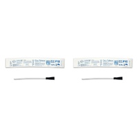 Cure Medical Uncoated Female Catheter 6 Inch Straight Tip Pack of 2