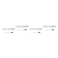 Cure Medical Uncoated Female Catheter 6 Inch Straight Tip Pack of 4