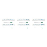 Cure Medical Catheter Female Uncoated 6 Inch Straight Tip 14 Pack of 6