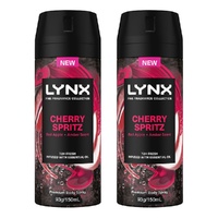 Lynx Fine Fragrance Body Spray Cherry Spritz 150mL Pack of 2