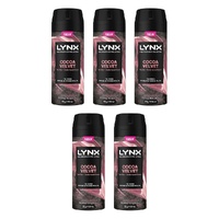 Lynx Fine Fragrance Body Spray Cocoa Velvet 150mL Pack of 5