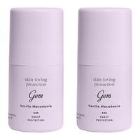 GEM Skin Loving Roll On Deodorant Vanilla Macadamia 50mL Pack of 2
