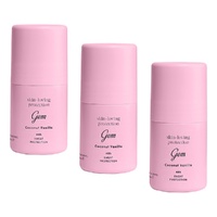 GEM Skin Loving Roll On Deodorant Coconut Vanilla 50mL Pack of 3