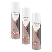 Rexona Clinical Protection Invisible Antiperspirant Deodorant 180mL Pack of 3