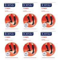 Jobst Men Knee High Large Black 15-20mmHg Pack of 6