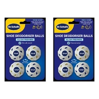 Scholl Shoe Deodoriser Balls 4 Pack Bundle of 2