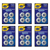 Scholl Shoe Deodoriser Balls 4 Pack Bundle of 6
