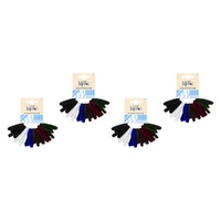 Lady Jayne School Soft Knitted Ponytailers 24 Pack Bundle of 4