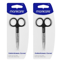 Manicare Scissors Cut CVD Stainless Steel Cuticle Scissors Pack of 2