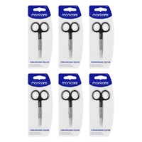 Manicare Scissors Cut CVD Stainless Steel Cuticle Scissors Pack of 6