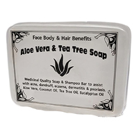 Aloe Vera and Tea Tree Medicinal Quality Soap Shampoo Bar 90gm Australian Made
