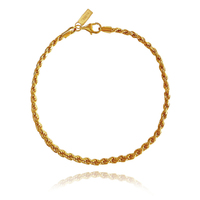 Culturesse Eugenie Gold Vermeil Twisted Bracelet