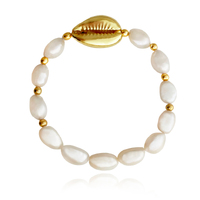 Culturesse Lunette Coastal Soul Natural Pearl Bracelet