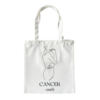 Culturesse She Is Cancer Eco Zodiac Muse Tote Bag